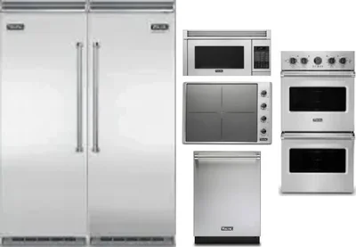 6 Piece Package Includes Refrigerator, Freezer, Cooktop, Wall Oven, Microwave And Dishwasher