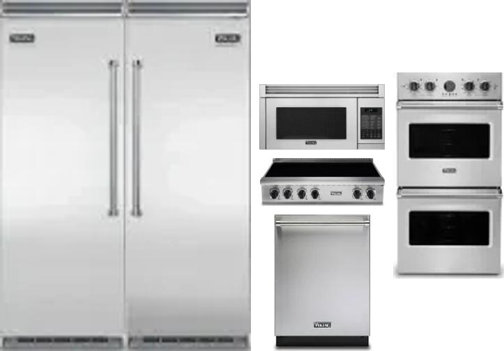 6 Piece Package Includes Refrigerator, Freezer, Cooktop, Wall Oven, Microwave And Dishwasher