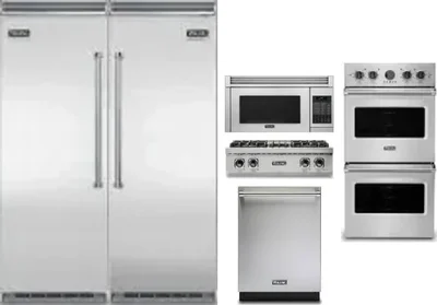 6 Piece Package Includes Refrigerator, Freezer, Cooktop, Wall Oven, Microwave And Dishwasher