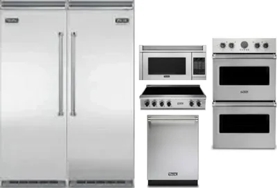 6 Piece Package Includes Refrigerator, Freezer, Cooktop, Wall Oven, Microwave And Dishwasher