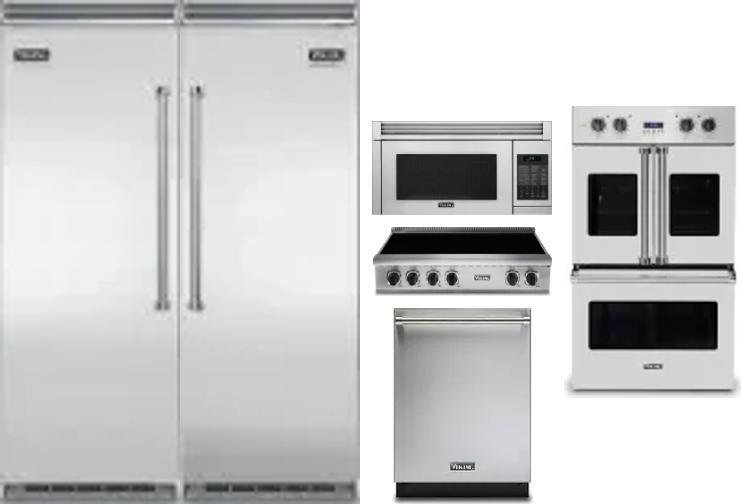 6 Piece Package Includes Refrigerator, Freezer, Cooktop, Wall Oven, Microwave And Dishwasher