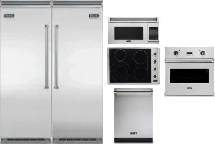 6 Piece Package Includes Refrigerator, Freezer, Cooktop, Wall Oven, Microwave And Dishwasher