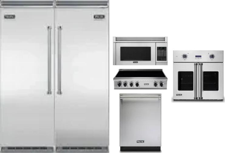 6 Piece Package Includes Refrigerator, Freezer, Cooktop, Wall Oven, Microwave And Dishwasher