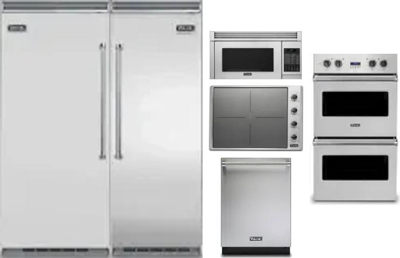 6 Piece Package Includes Refrigerator, Freezer, Cooktop, Wall Oven, Microwave And Dishwasher