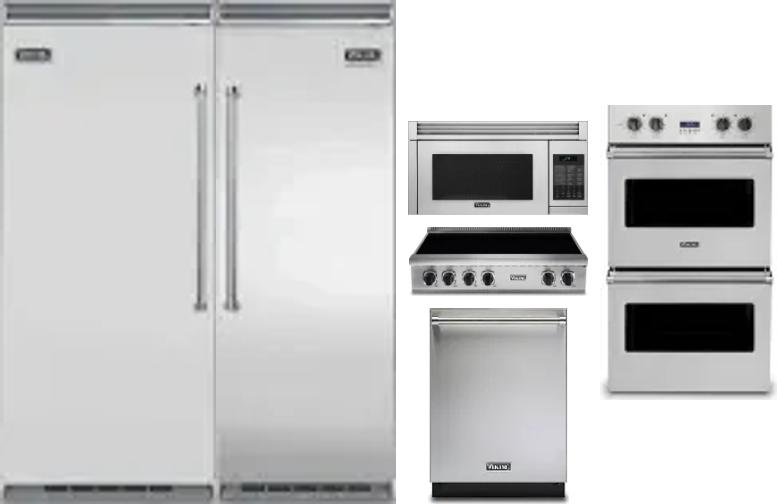 6 Piece Package Includes Refrigerator, Freezer, Cooktop, Wall Oven, Microwave And Dishwasher