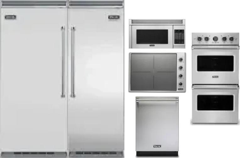 6 Piece Package Includes Refrigerator, Freezer, Cooktop, Wall Oven, Microwave And Dishwasher