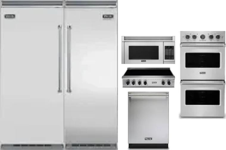 6 Piece Package Includes Refrigerator, Freezer, Cooktop, Wall Oven, Microwave And Dishwasher
