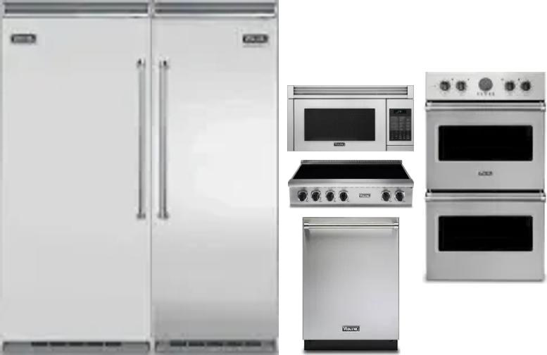 6 Piece Package Includes Refrigerator, Freezer, Cooktop, Wall Oven, Microwave And Dishwasher