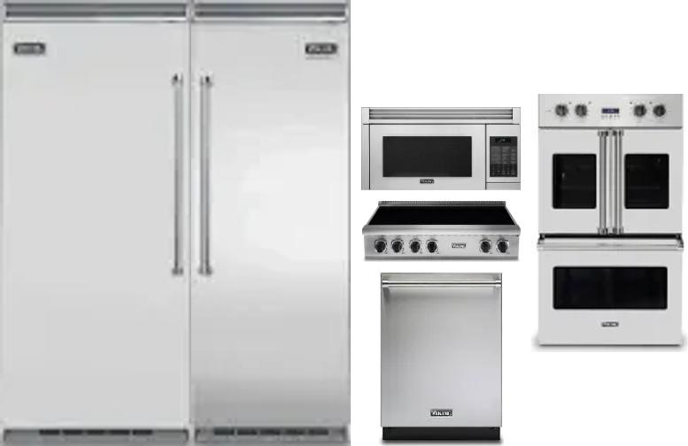6 Piece Package Includes Refrigerator, Freezer, Cooktop, Wall Oven, Microwave And Dishwasher