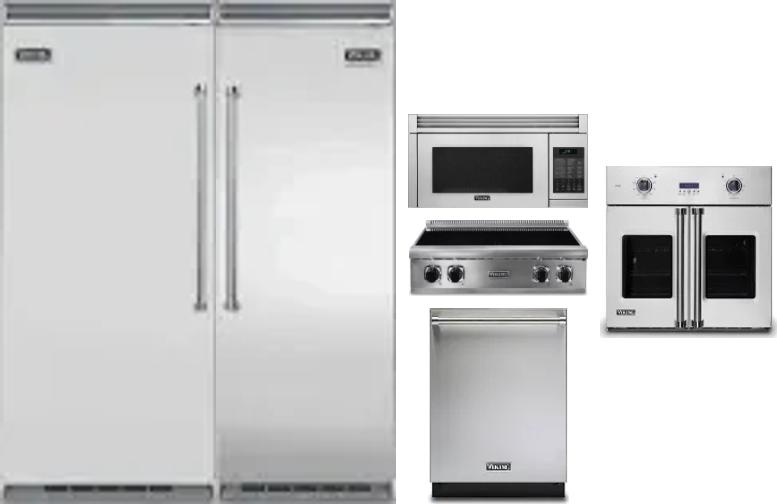 6 Piece Package Includes Refrigerator, Freezer, Cooktop, Wall Oven, Microwave And Dishwasher