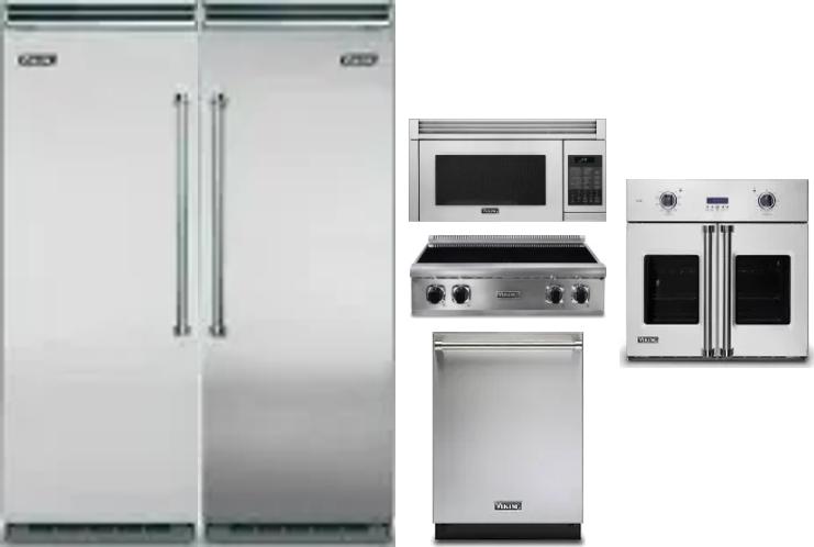 6 Piece Package Includes Refrigerator, Freezer, Cooktop, Wall Oven, Microwave And Dishwasher