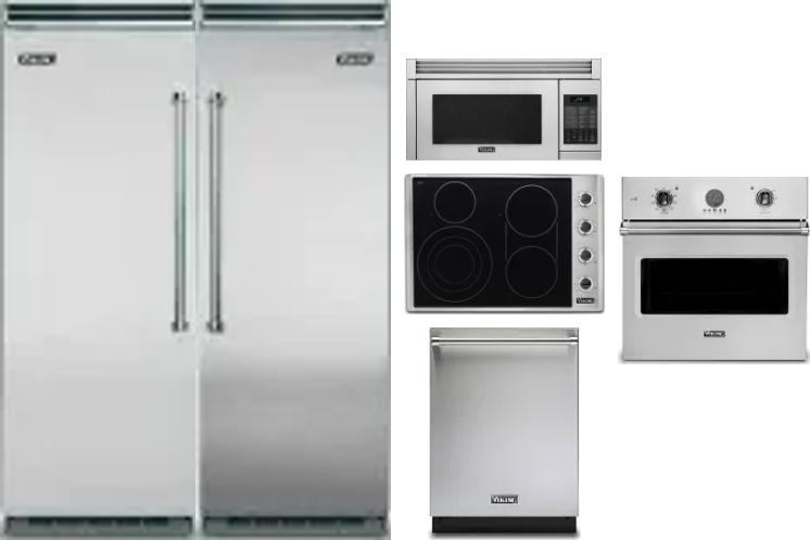6 Piece Package Includes Refrigerator, Freezer, Cooktop, Wall Oven, Microwave And Dishwasher