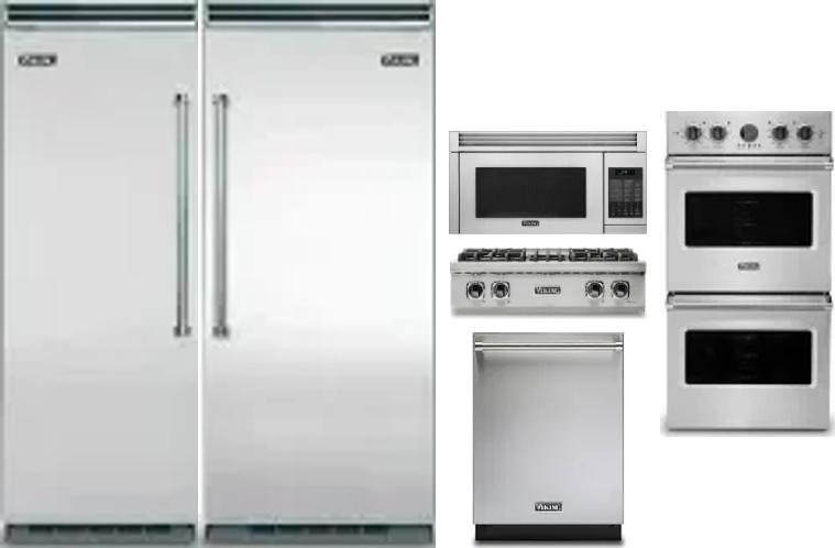 6 Piece Package Includes Refrigerator, Freezer, Cooktop, Wall Oven, Microwave And Dishwasher