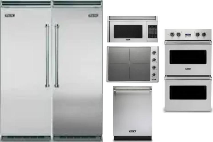 6 Piece Package Includes Refrigerator, Freezer, Cooktop, Wall Oven, Microwave And Dishwasher