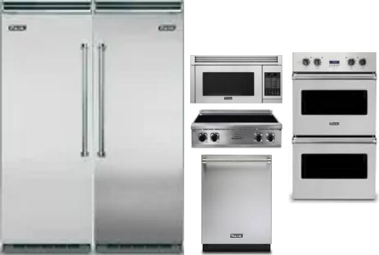 6 Piece Package Includes Refrigerator, Freezer, Cooktop, Wall Oven, Microwave And Dishwasher