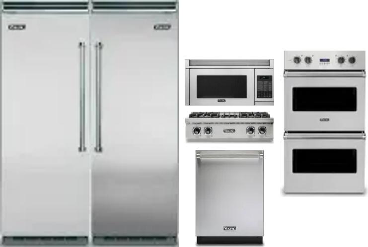 6 Piece Package Includes Refrigerator, Freezer, Cooktop, Wall Oven, Microwave And Dishwasher