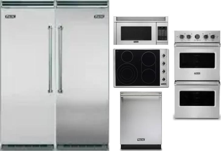 6 Piece Package Includes Refrigerator, Freezer, Cooktop, Wall Oven, Microwave And Dishwasher