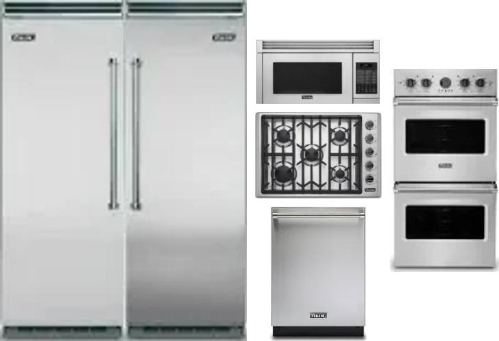 6 Piece Package Includes Refrigerator, Freezer, Cooktop, Wall Oven, Microwave And Dishwasher