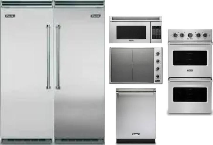 6 Piece Package Includes Refrigerator, Freezer, Cooktop, Wall Oven, Microwave And Dishwasher