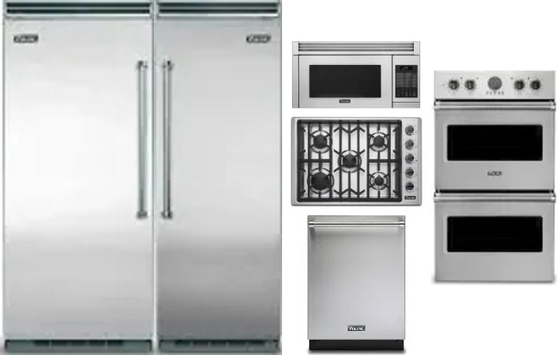 6 Piece Package Includes Refrigerator, Freezer, Cooktop, Wall Oven, Microwave And Dishwasher