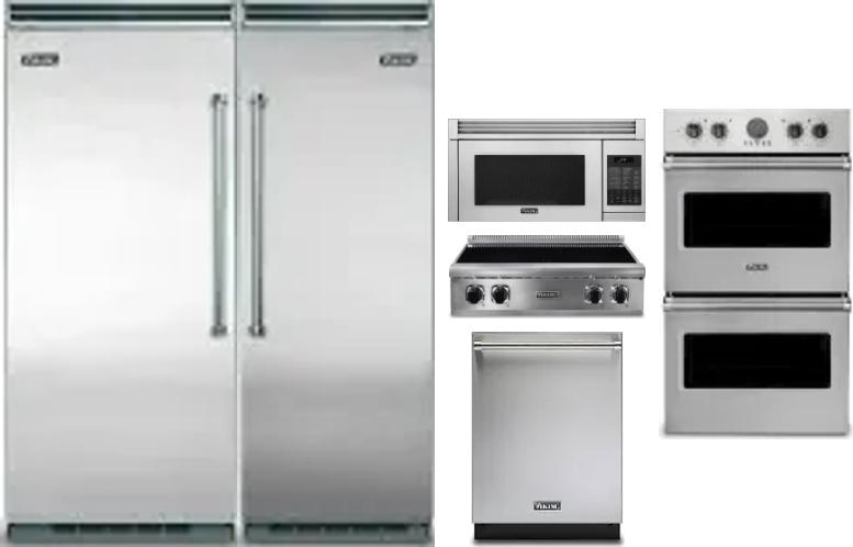 6 Piece Package Includes Refrigerator, Freezer, Cooktop, Wall Oven, Microwave And Dishwasher