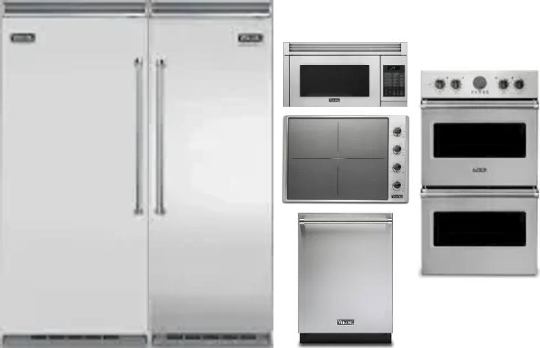 6 Piece Package Includes Refrigerator, Freezer, Cooktop, Wall Oven, Microwave And Dishwasher