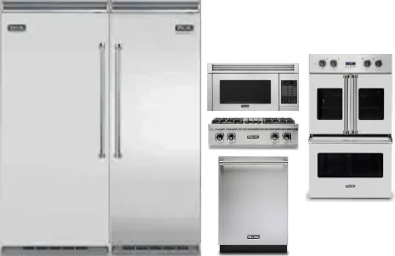 6 Piece Package Includes Refrigerator, Freezer, Cooktop, Wall Oven, Microwave And Dishwasher