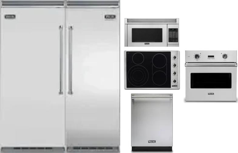 6 Piece Package Includes Refrigerator, Freezer, Cooktop, Wall Oven, Microwave And Dishwasher