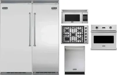 6 Piece Package Includes Refrigerator, Freezer, Cooktop, Wall Oven, Microwave And Dishwasher