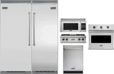 6 Piece Package Includes Refrigerator, Freezer, Cooktop, Wall Oven, Microwave And Dishwasher