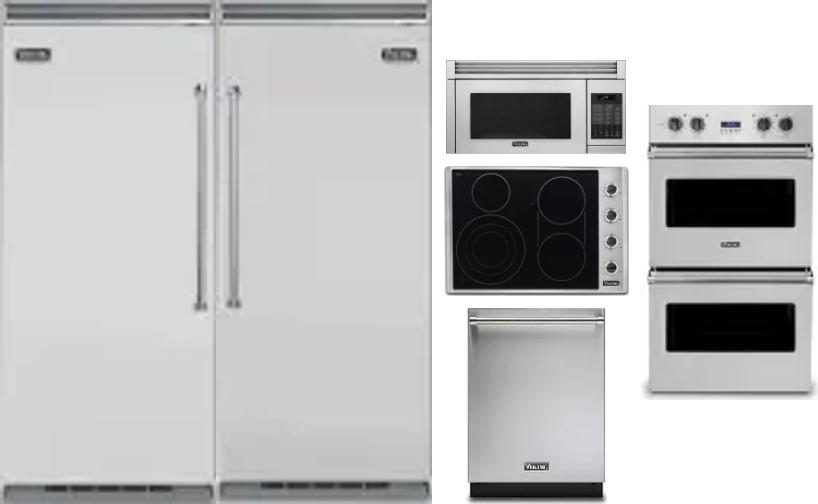 6 Piece Package Includes Refrigerator, Freezer, Cooktop, Wall Oven, Microwave And Dishwasher