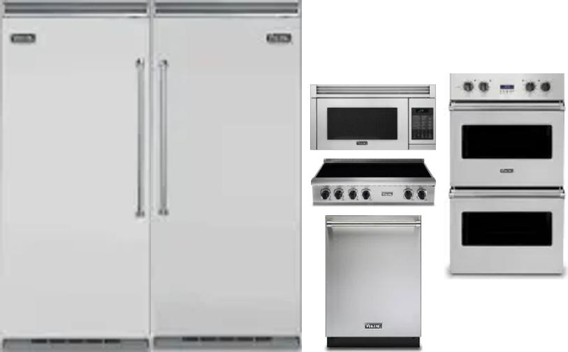 6 Piece Package Includes Refrigerator, Freezer, Cooktop, Wall Oven, Microwave And Dishwasher