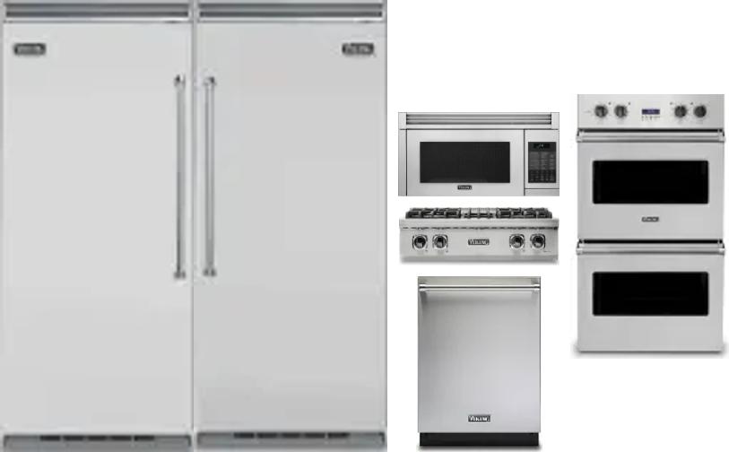 6 Piece Package Includes Refrigerator, Freezer, Cooktop, Wall Oven, Microwave And Dishwasher