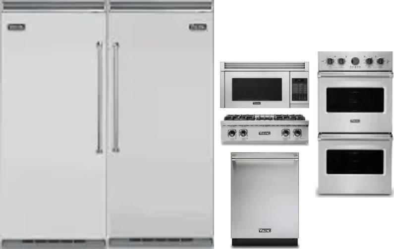 6 Piece Package Includes Refrigerator, Freezer, Cooktop, Wall Oven, Microwave And Dishwasher