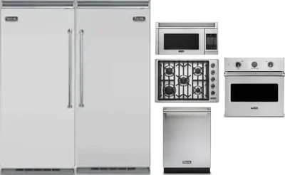 6 Piece Package Includes Refrigerator, Freezer, Cooktop, Wall Oven, Microwave And Dishwasher