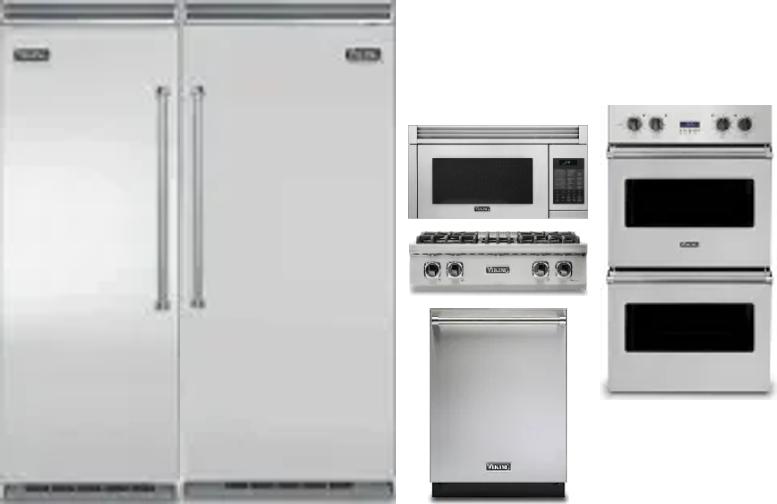 6 Piece Package Includes Refrigerator, Freezer, Cooktop, Wall Oven, Microwave And Dishwasher