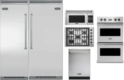 6 Piece Package Includes Refrigerator, Freezer, Cooktop, Wall Oven, Microwave And Dishwasher