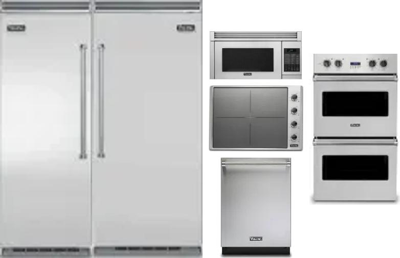 6 Piece Package Includes Refrigerator, Freezer, Cooktop, Wall Oven, Microwave And Dishwasher