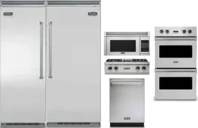 6 Piece Package Includes Refrigerator, Freezer, Cooktop, Wall Oven, Microwave And Dishwasher