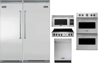 6 Piece Package Includes Refrigerator, Freezer, Cooktop, Wall Oven, Microwave And Dishwasher