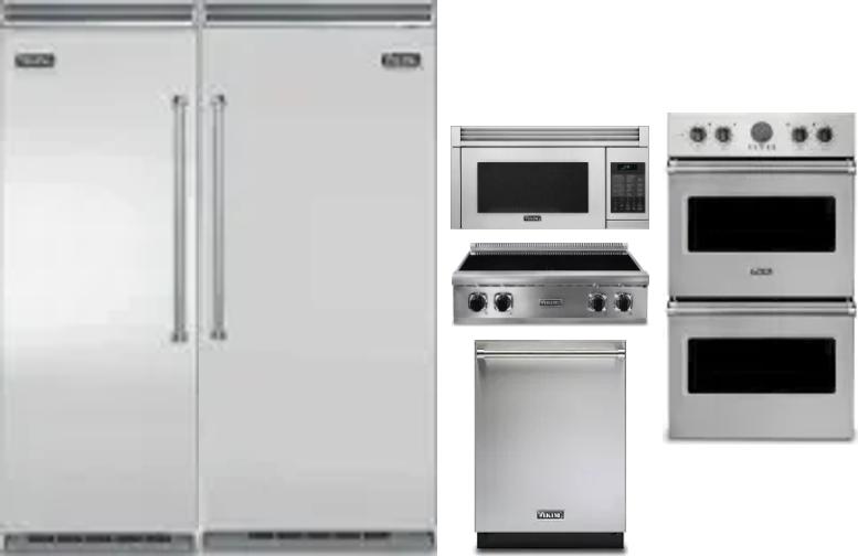 6 Piece Package Includes Refrigerator, Freezer, Cooktop, Wall Oven, Microwave And Dishwasher