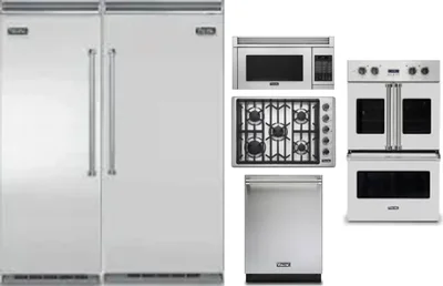 6 Piece Package Includes Refrigerator, Freezer, Cooktop, Wall Oven, Microwave And Dishwasher