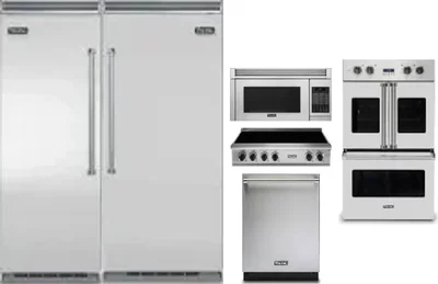 6 Piece Package Includes Refrigerator, Freezer, Cooktop, Wall Oven, Microwave And Dishwasher