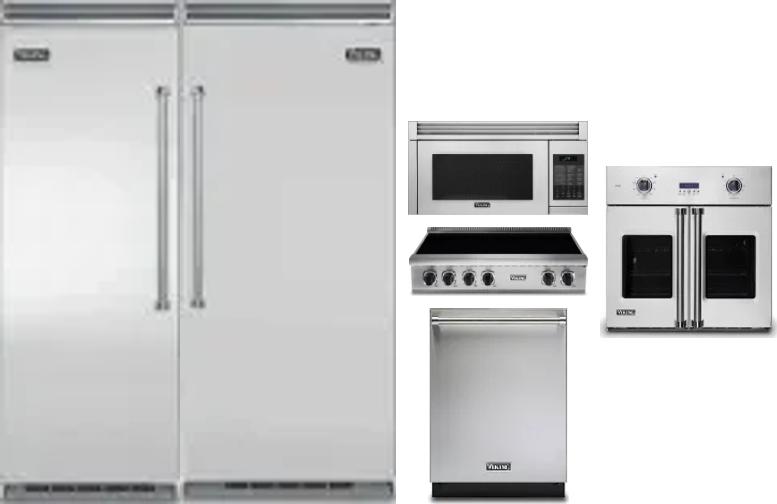 6 Piece Package Includes Refrigerator, Freezer, Cooktop, Wall Oven, Microwave And Dishwasher