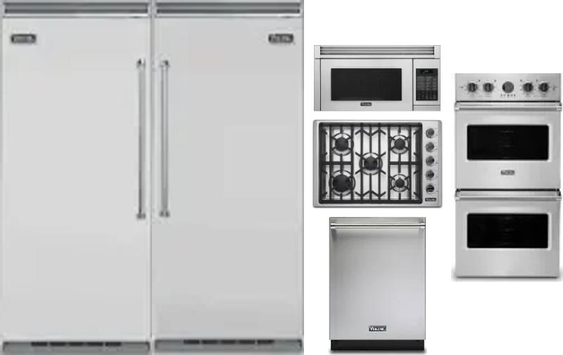 6 Piece Package Includes Refrigerator, Freezer, Cooktop, Wall Oven, Microwave And Dishwasher