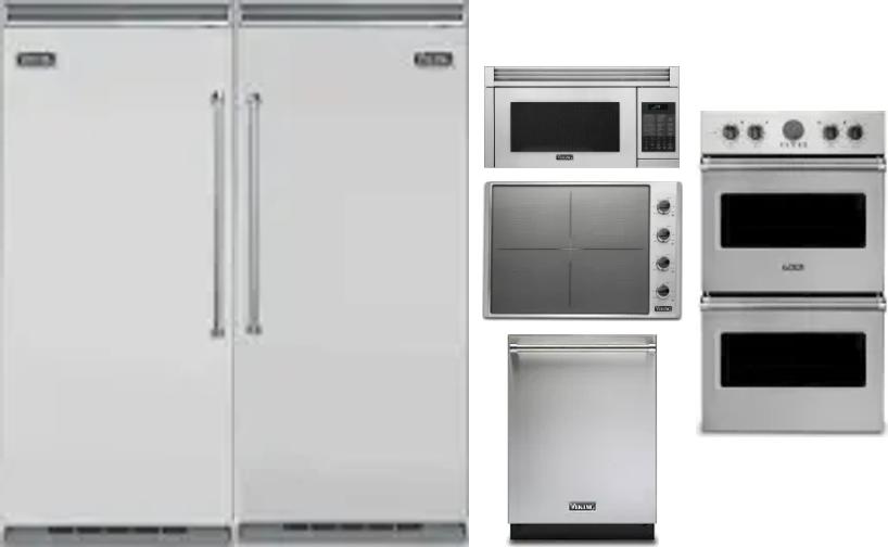 6 Piece Package Includes Refrigerator, Freezer, Cooktop, Wall Oven, Microwave And Dishwasher