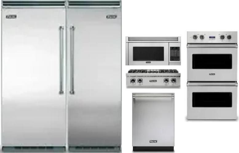 6 Piece Package Includes Refrigerator, Freezer, Cooktop, Wall Oven, Microwave And Dishwasher