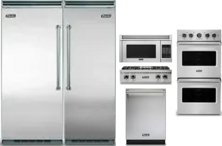 6 Piece Package Includes Refrigerator, Freezer, Cooktop, Wall Oven, Microwave And Dishwasher