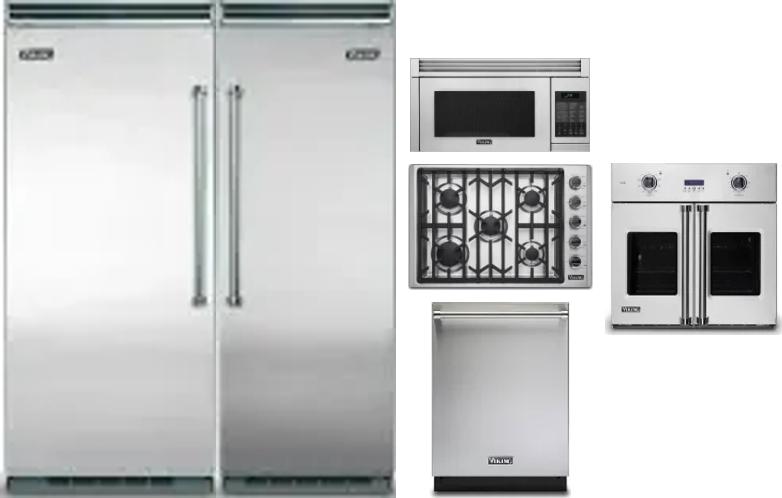 6 Piece Package Includes Refrigerator, Freezer, Cooktop, Wall Oven, Microwave And Dishwasher