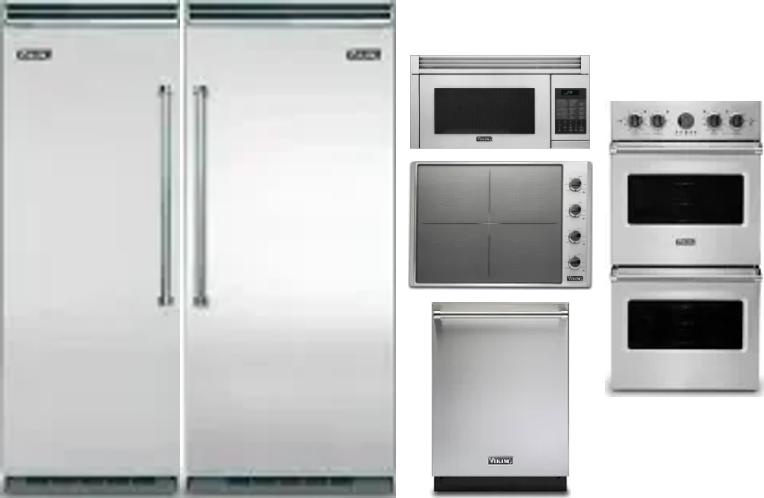 6 Piece Package Includes Refrigerator, Freezer, Cooktop, Wall Oven, Microwave And Dishwasher